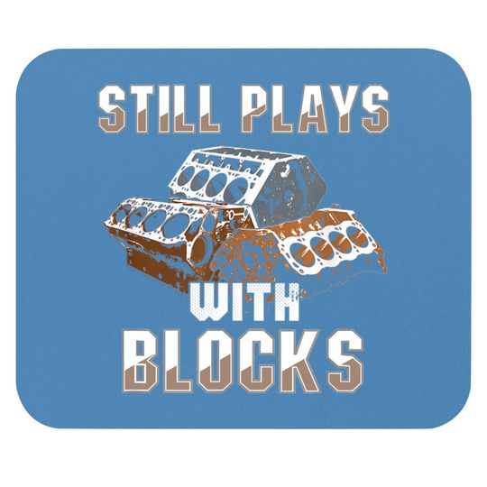 Discover Still Plays With Blocks Mouse Pads