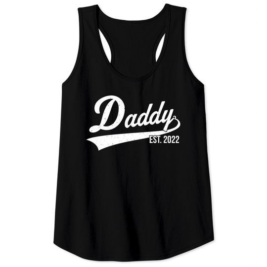 Discover 1st Time Dad EST 2022 New First Fathers Hood Day Daddy 2022 Tank Tops