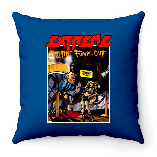 Discover Extreme - Get The Funk Out Premium Throw Pillows