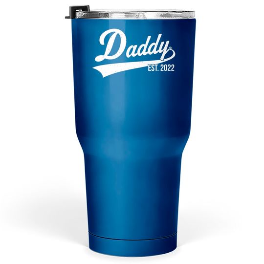 Discover 1st Time Dad EST 2022 New First Fathers Hood Day Daddy 2022 Tumblers 30 oz
