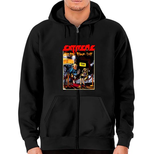 Discover Extreme - Get The Funk Out Premium Zip Hoodies