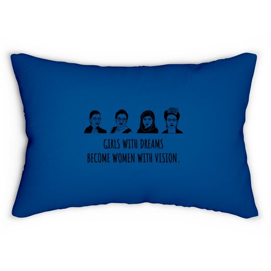 Discover Classy Mood Girls with Dreams Lumbar Pillows