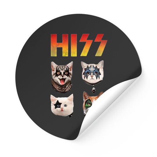 Discover HISS Rock Band - Metal - Stickers