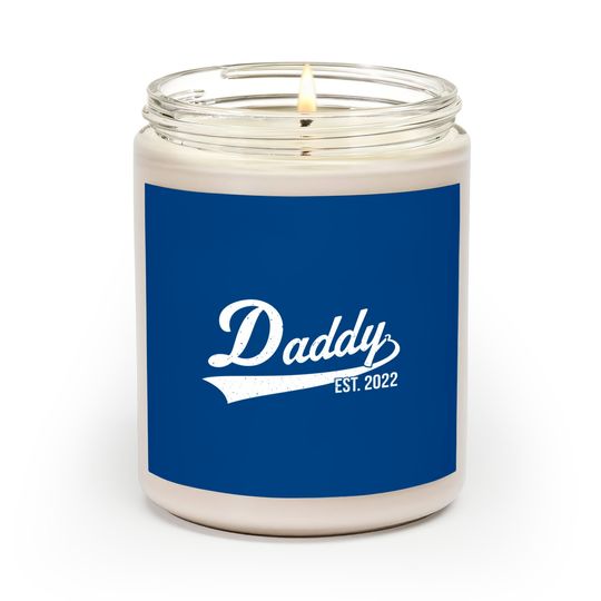 Discover 1st Time Dad EST 2022 New First Fathers Hood Day Daddy 2022 Scented Candles