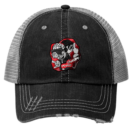 Discover Fnf Madness Combat Deimos And Sanford Graffiti Classic Trucker Hats