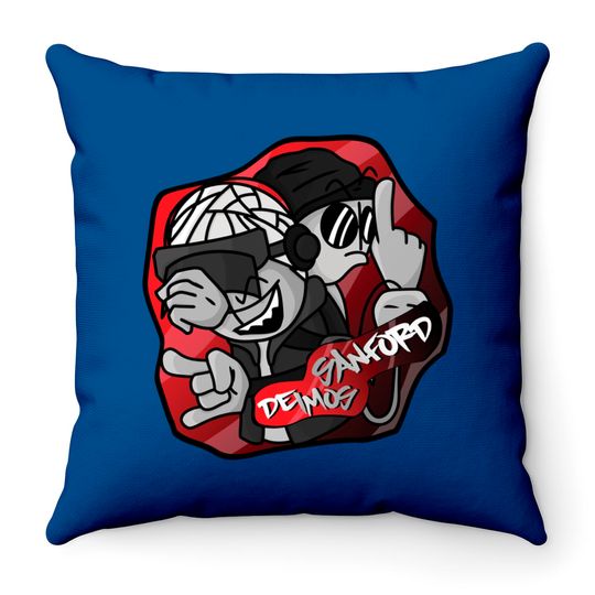 Discover Fnf Madness Combat Deimos And Sanford Graffiti Classic Throw Pillows