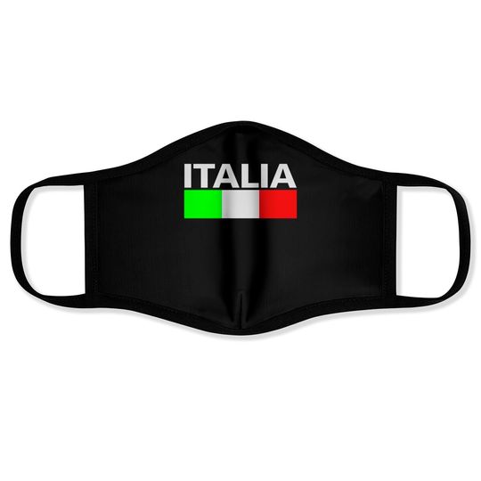 Discover Italy Italia Flag Face Masks