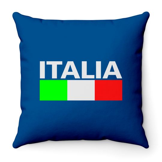 Discover Italy Italia Flag Throw Pillows