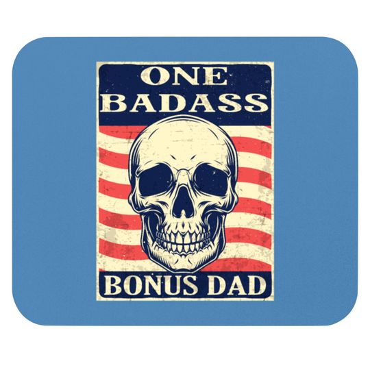 Discover One-Badass-Bonus-Step-Dad-Birthday-Gift Mouse Pads
