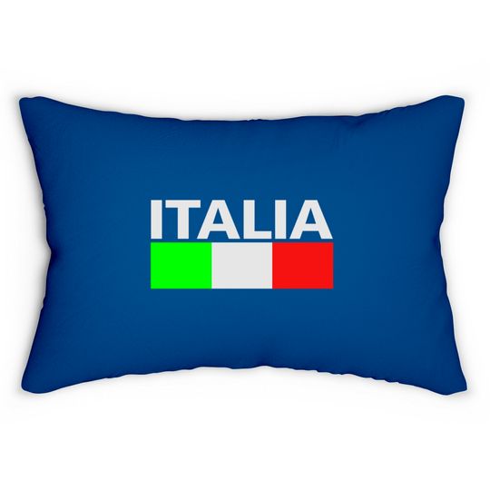 Discover Italy Italia Flag Lumbar Pillows
