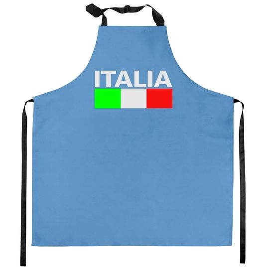 Discover Italy Italia Flag Kitchen Aprons