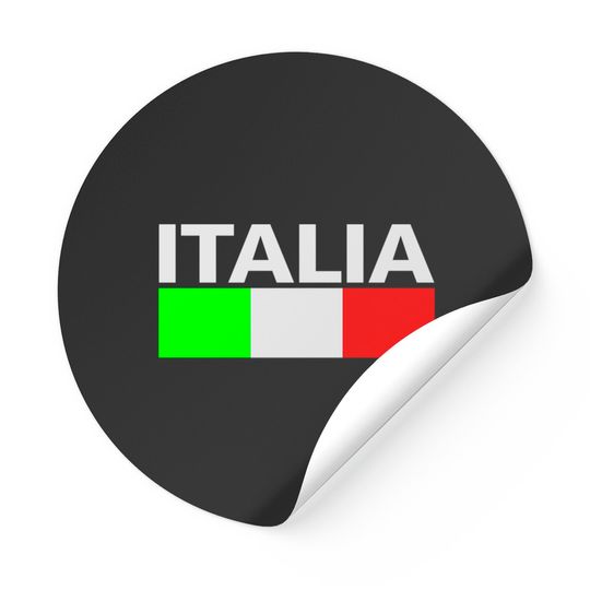 Discover Italy Italia Flag Stickers