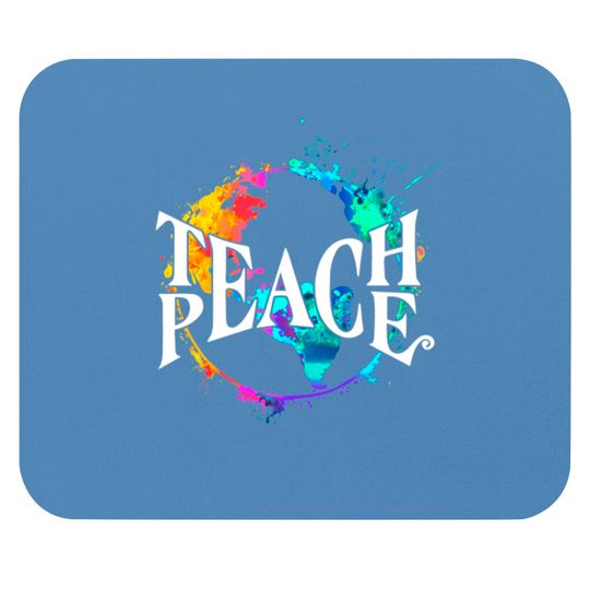 Discover Teach Peace Hippie World - Hippie - Mouse Pads