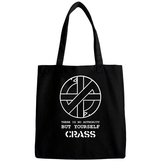 Discover Crass There Is No Authority But Yourself Bags