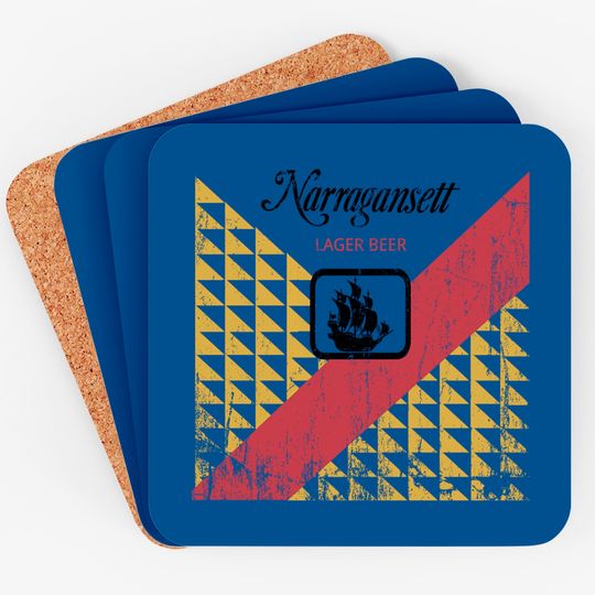 Discover Narragansett label from Jaws, distressed - Jaws - Coasters