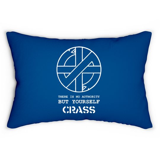 Discover Crass There Is No Authority But Yourself Lumbar Pillows