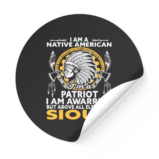 Discover Sioux Tribe Native American Indian America Stickers