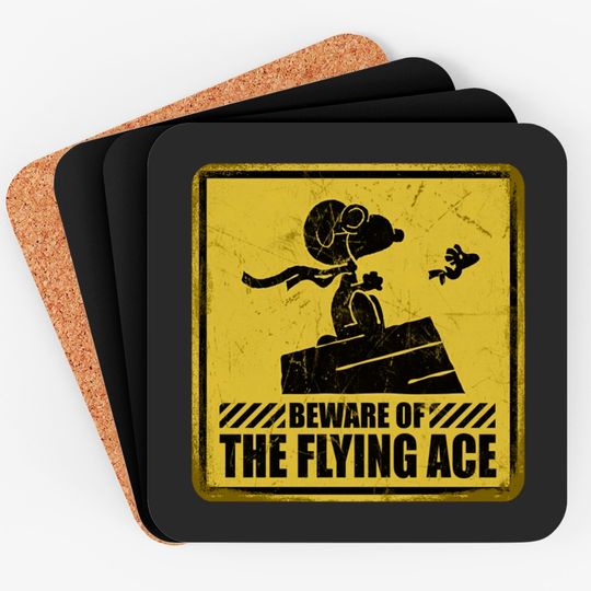 Discover Beware of the Flying Ace - Snoopy - Coasters