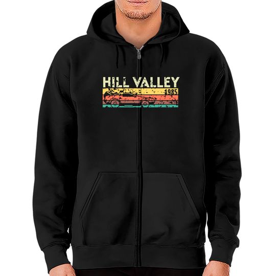 Discover Hill Valley 1985 - Back To The Future - Zip Hoodies