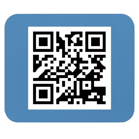 Discover Rick Astley Rick Rolled QR Code - Rick Rolled - Mouse Pads