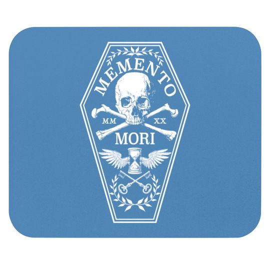 Discover Memento Mori in White - Memento Mori - Mouse Pads