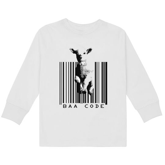 Discover BAA CODE - Barcode -  Kids Long Sleeve T-Shirts