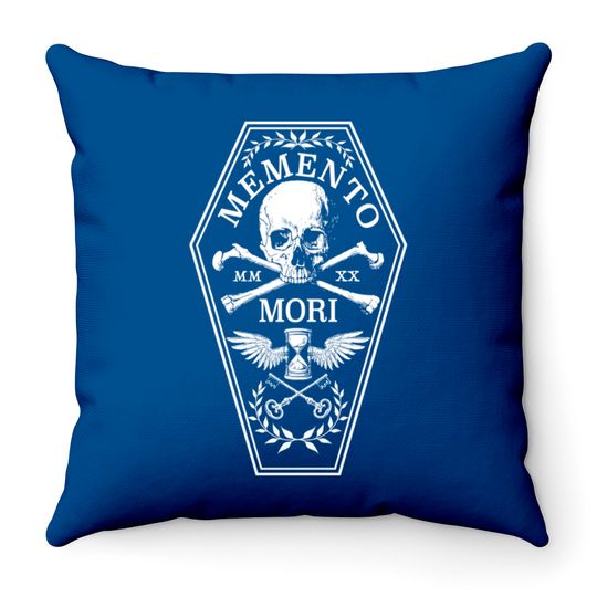 Discover Memento Mori in White - Memento Mori - Throw Pillows