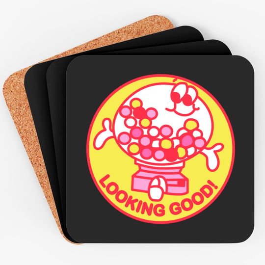 Discover Scratch N Sniff Gumball Love - Retro Vintage Aesthetic - Coasters