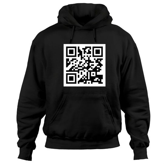 Discover Rick Astley Rick Rolled QR Code - Rick Rolled - Hoodies
