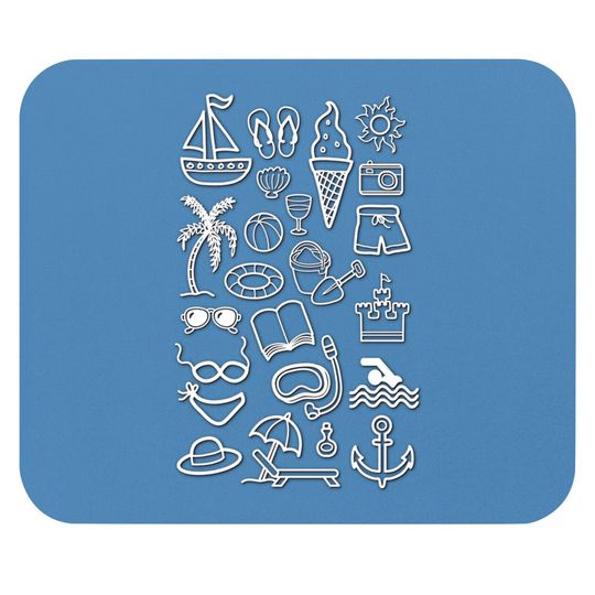 Discover Beach Holiday Icons - Snorkeling - Mouse Pads