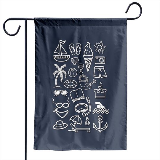 Discover Beach Holiday Icons - Snorkeling - Garden Flags