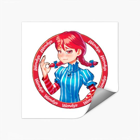 Discover Smug Wendy's (Full size) - Wendys - Stickers