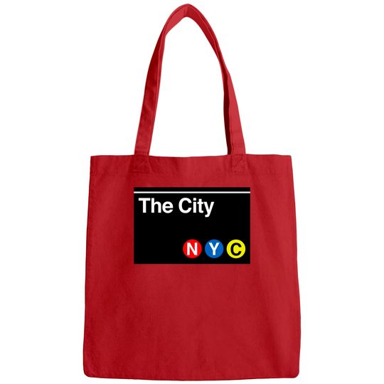 Discover The City Subway Sign - New York City - Bags