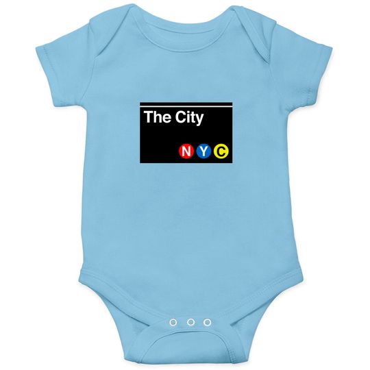 Discover The City Subway Sign - New York City - Onesies