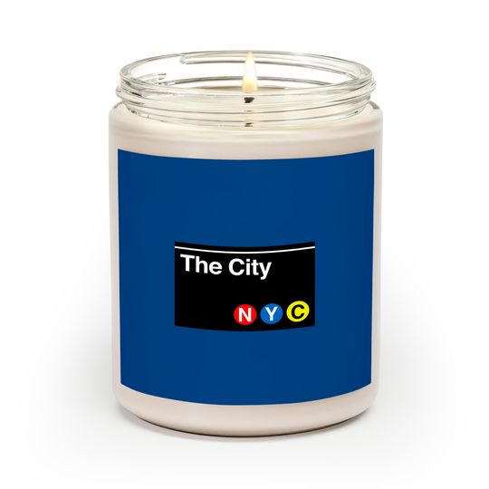 Discover The City Subway Sign - New York City - Scented Candles