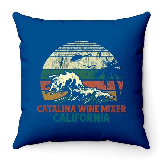Discover Catalina Wine Mixer California Vintage - Catalina Wine Mixe - Throw Pillows