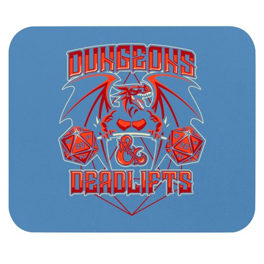 Discover Dungeons and Deadlifts - Dungeons And Dragons - Mouse Pads