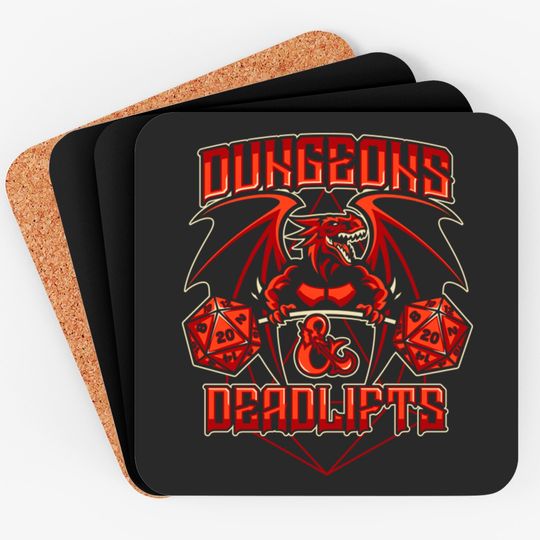 Discover Dungeons and Deadlifts - Dungeons And Dragons - Coasters