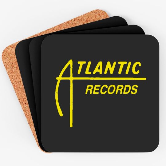 Discover Atlantic Records 60s-70s logo - Record Store - Coasters