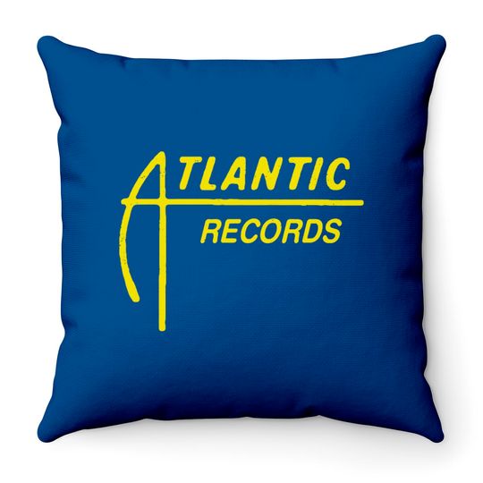 Discover Atlantic Records 60s-70s logo - Record Store - Throw Pillows