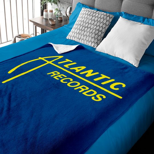 Discover Atlantic Records 60s-70s logo - Record Store - Baby Blankets
