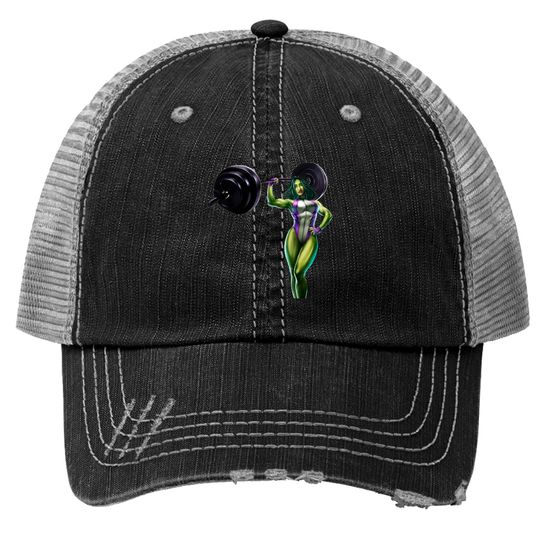 Discover She-Green-Angry lady - Hulk - Trucker Hats