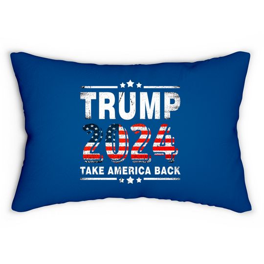 Discover Trump 2024 Take America Back - Trump 2024 - Lumbar Pillows
