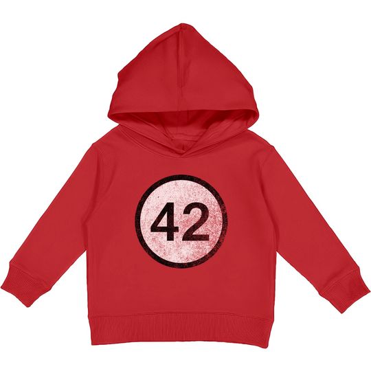 Discover 42 (faded) - 42 - Kids Pullover Hoodies