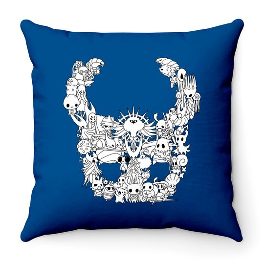Discover Hollow Knight: Inhabitants of Hollownest - Hollowknight - Throw Pillows