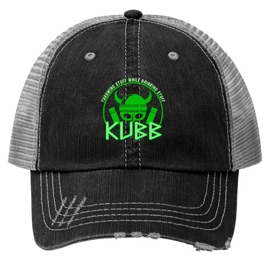 Discover Kubb Viking Chess and Party Trucker Hats - Kubb Game - Trucker Hats