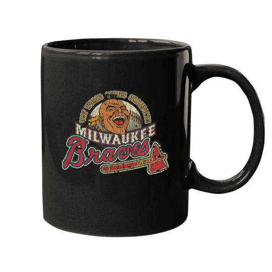 Discover Milwaukee Braves World Champions 1957 - Baseball - Mugs