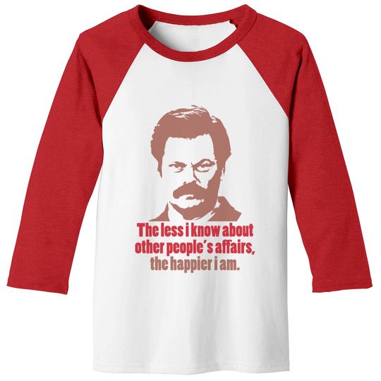 Discover Ron tv show parks Swanson - Ron - Baseball Tees