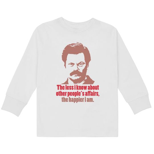 Discover Ron tv show parks Swanson - Ron -  Kids Long Sleeve T-Shirts