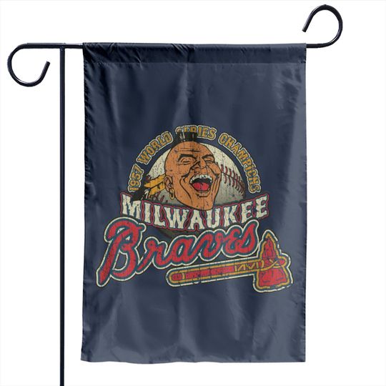 Discover Milwaukee Braves World Champions 1957 - Baseball - Garden Flags